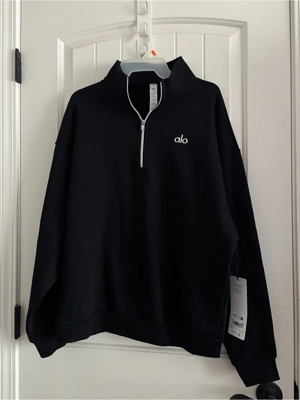 ALO Accolade 1/4 Zip Pullover with Silver Logo - Picture 5 of 10